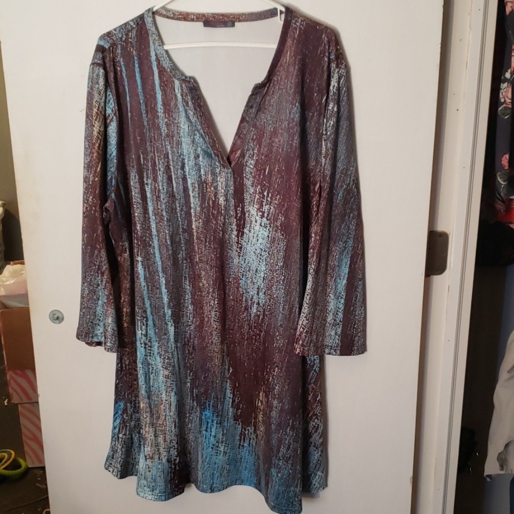 3/4 sleeve swing Dress